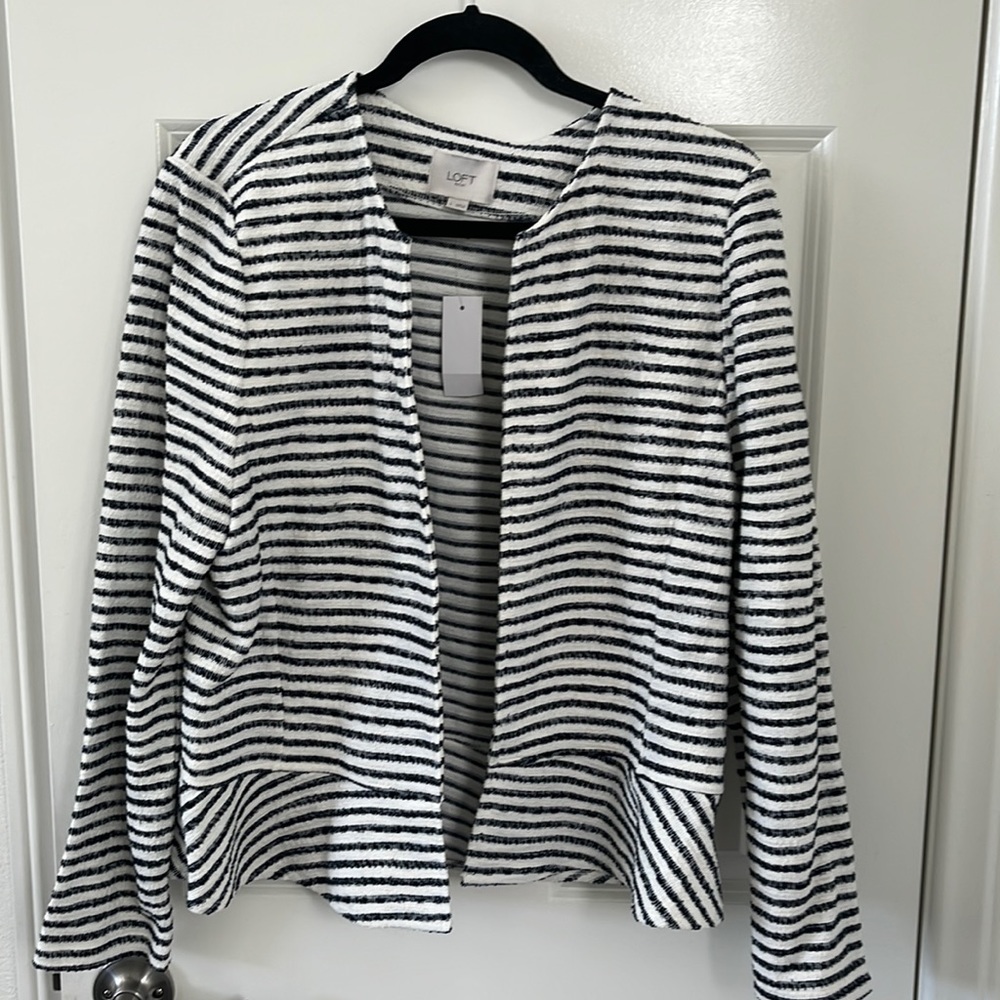 Loft peplum light weight blazer